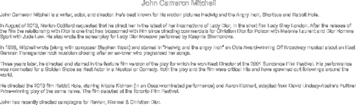 John Cameron Mitchell